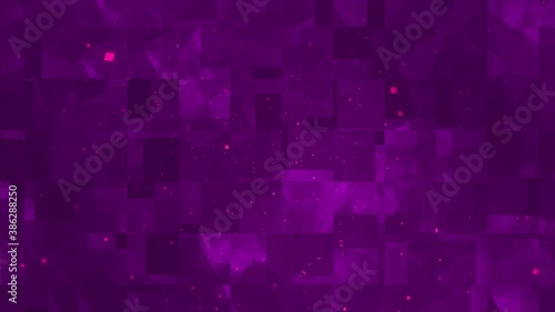 [2020] New 4K Resolution Purple with dark  moving Cubes and Particles Background.