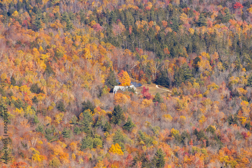 The AMC Cardigan Lodge is nestled in the forest below Cardigan Mountain in Orange, New Hampshire