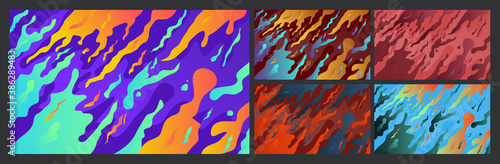 Abstract colorful blaze background with various modern gradient. Minimalist, suitable for wallpapers, banners, gaming, cards, book illustrations, landing pages, etc.