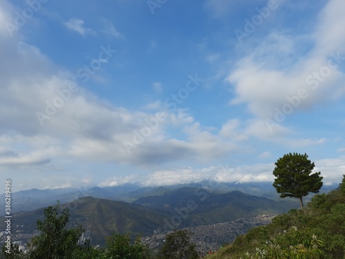 clouds over the mountains