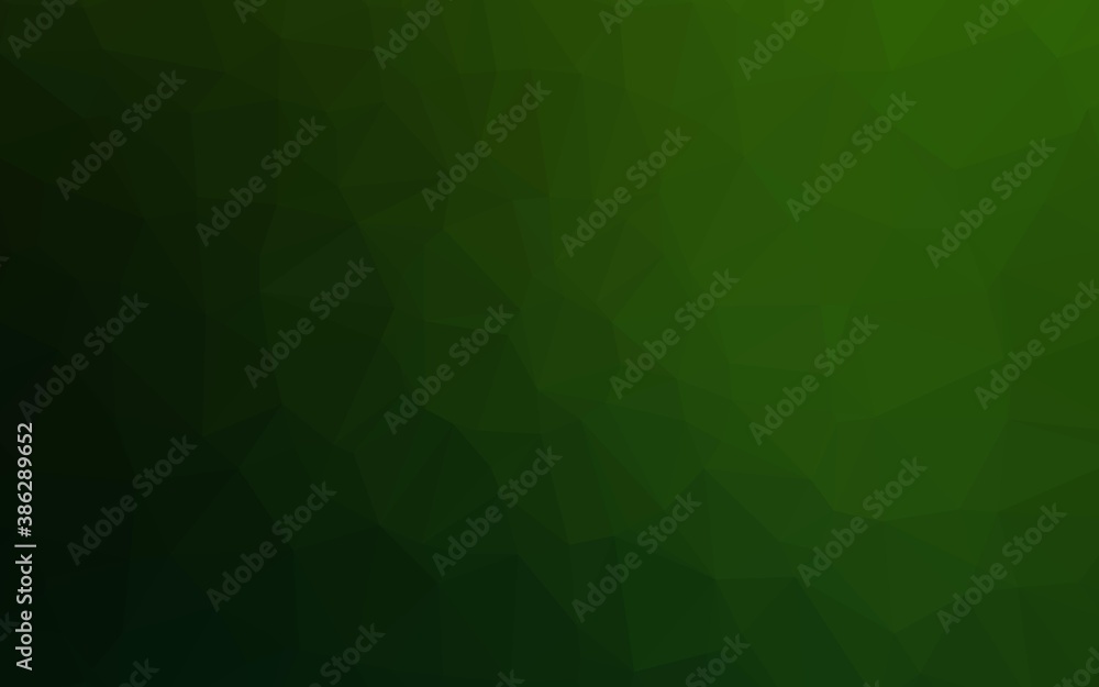 Fototapeta premium Light Green vector low poly texture.