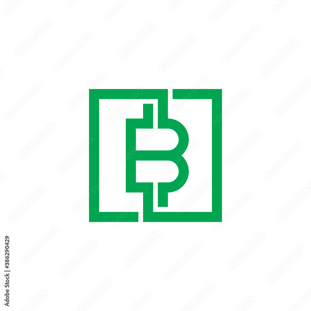 Modern vector graphic of letter B, Bitcoin logo, Perfect for business, Financial, etc. Modern vector graphic of letter B, Bitcoin logo, Perfect for business, Financial, etc.
