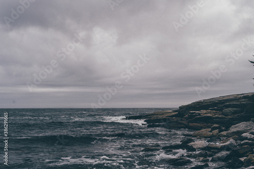 storm over the sea