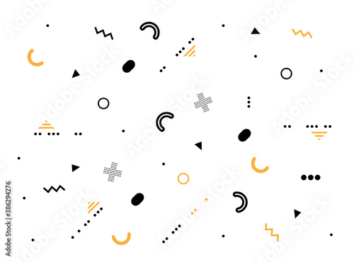 Memphis style geometric background playful design, abstract modern geometric background design template graphics, colorful geometric shape pattern