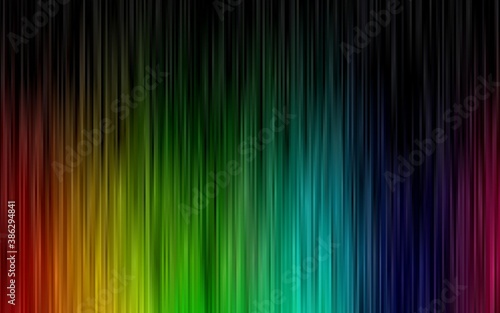 Dark Multicolor, Rainbow vector background with straight lines.