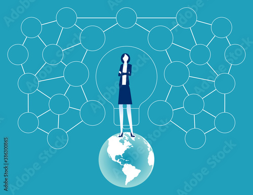Business plan data creativity and idea. Creativity concept