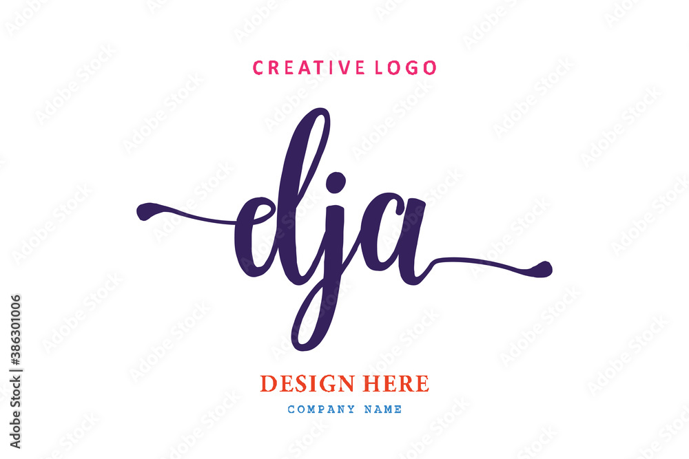 simple DJA lettering logo is easy to understand, simple and authoritative simple DJA lettering logo is easy to understand, simple and authoritative