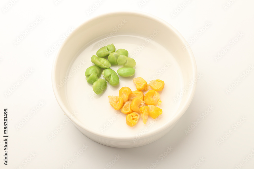 枝豆ととうもろこし 枝豆ととうもろこし