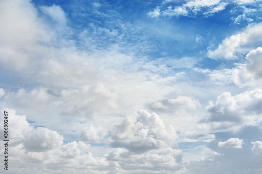 blue sky and clouds