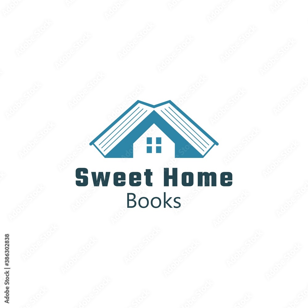 sweet home book logo. sign symbol logo. sweet home book logo. sign symbol logo.