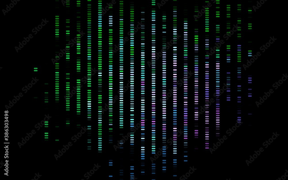 Obraz premium Dark Multicolor, Rainbow vector texture with colored lines.