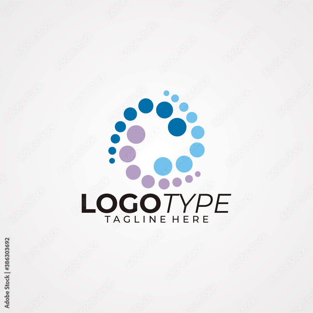 dot logo icon vector isolated dot logo icon vector isolated