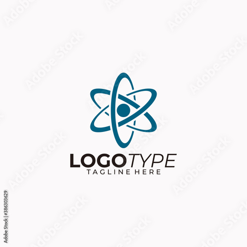 molecule logo icon vector isolated