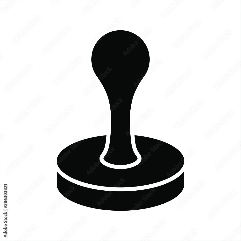 stamp icon isolated sign symbol and flat style for app, web and digital design. Vector illustration.