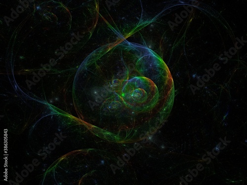 Imaginatory fractal background Image