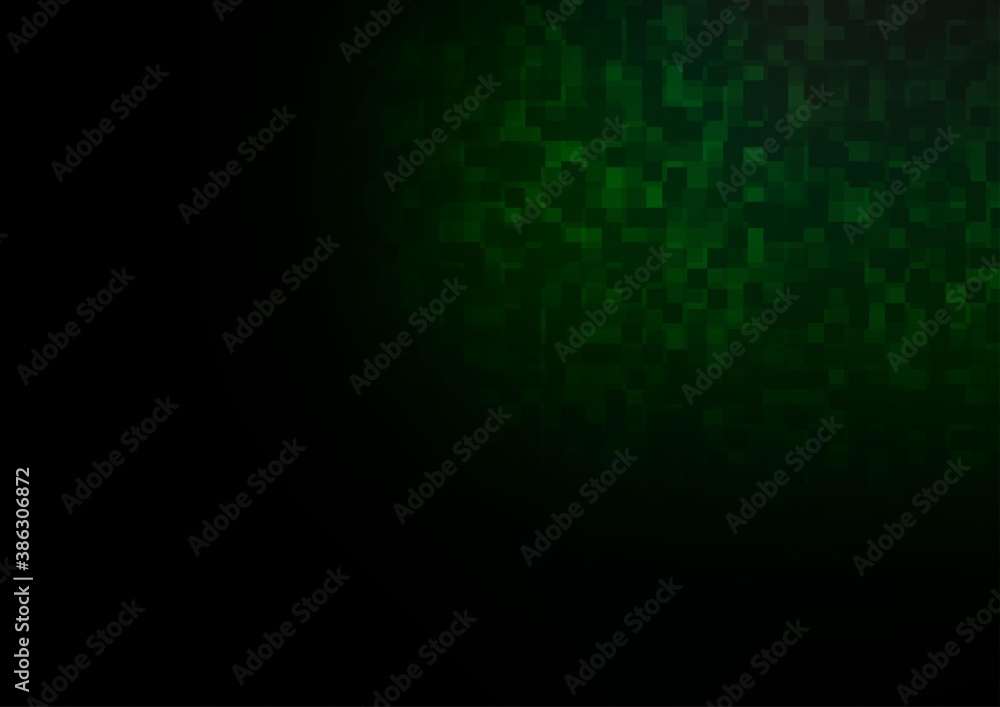 Dark Green vector pattern in square style.