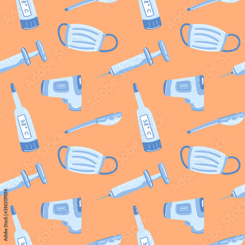 MEDICAL TOOLS SEAMLESS PATTERN