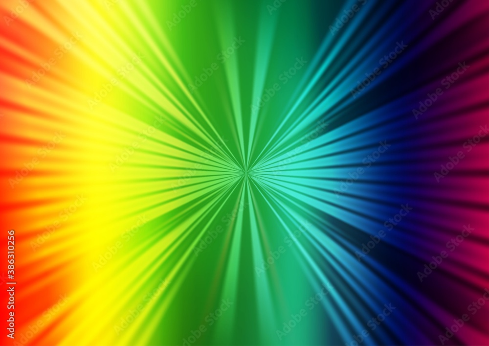 Light Multicolor, Rainbow vector pattern with narrow lines.