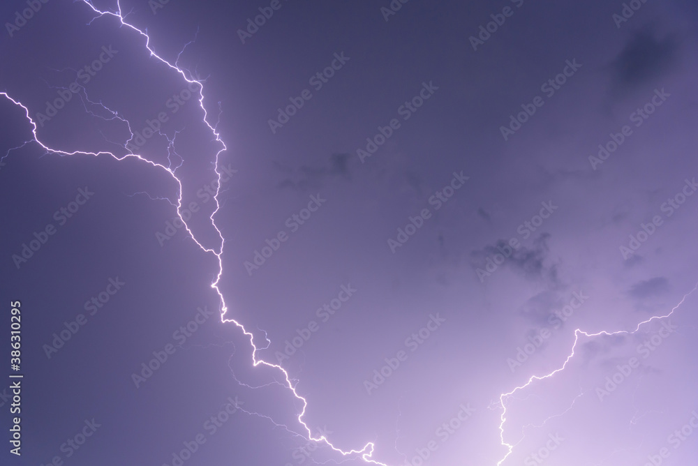 Thunder storms in raining time Thunder storms in raining time