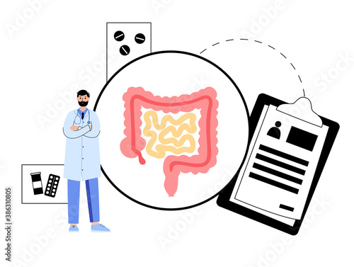 intestine logo concept