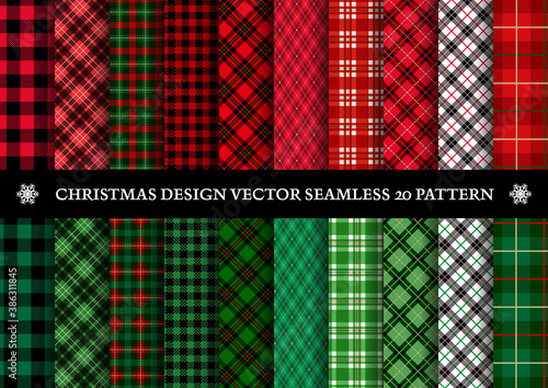 CHRISTMAS DESIGN VECTOR SEAMLESS 20 PATTERN