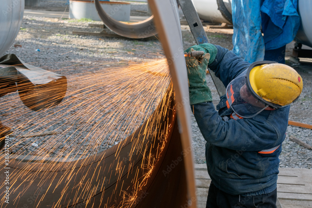 Flame cutting. Oxyfuel welding, oxyacetylene welding, oxy welding, or