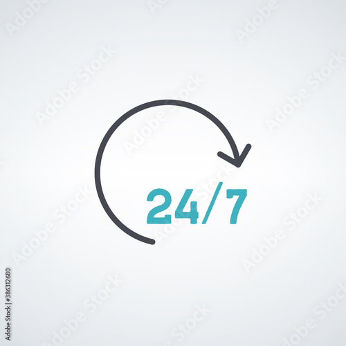 Open around the clock or 24...