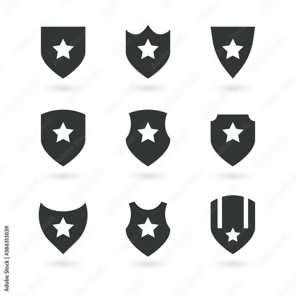 Sheild icon set. Vector Sheild icon set. Vector