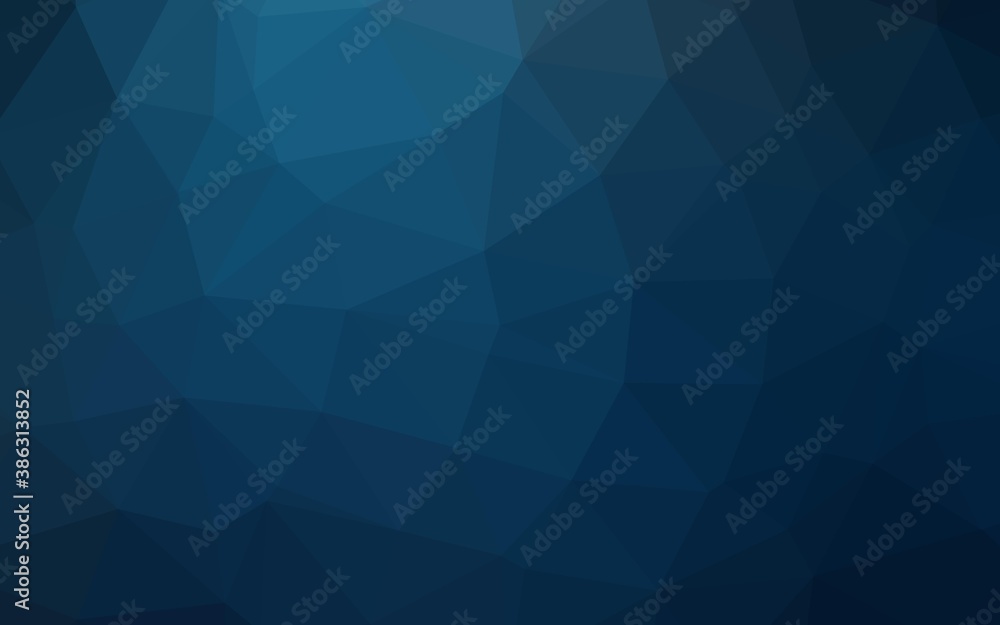 Dark BLUE vector abstract mosaic background. Dark BLUE vector abstract mosaic background.