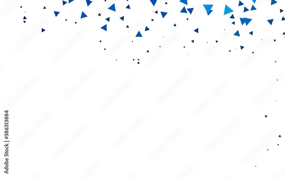 Light BLUE vector backdrop with lines, triangles. Light BLUE vector backdrop with lines, triangles.