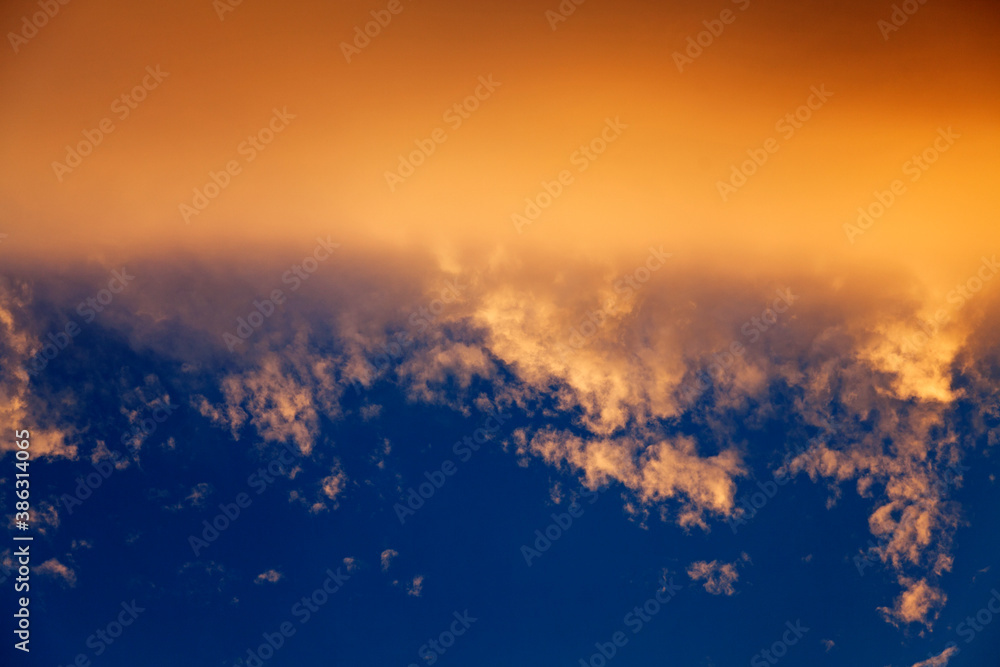 Fototapeta premium part of clouds with many soot particles