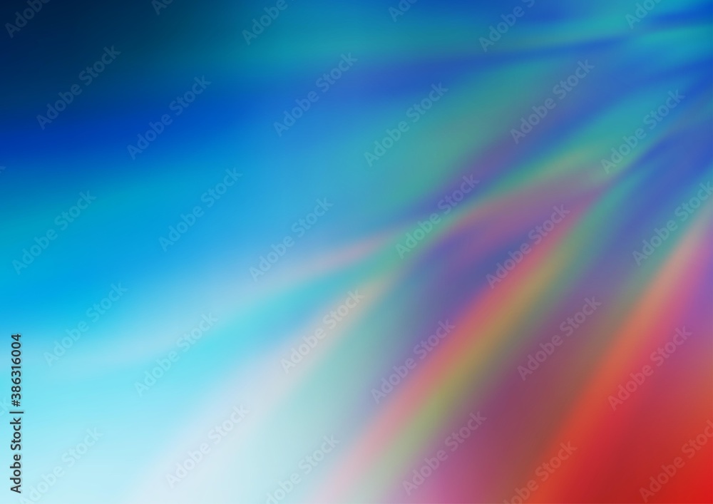 Light Blue, Red vector abstract bright background.