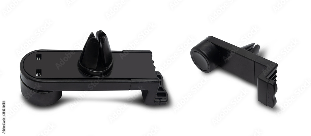 Car Phone Holder on a white background,with clipping path Car Phone Holder on a white background,with clipping path