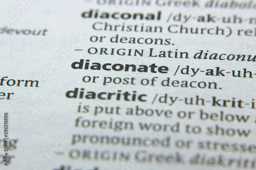 Word or phrase Diaconate in a dictionary.