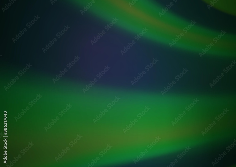 Fototapeta premium Dark Green vector abstract template.