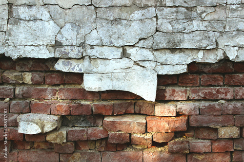Abstract brick wall texture background  cropped shot. Abstract texture backdrop. 