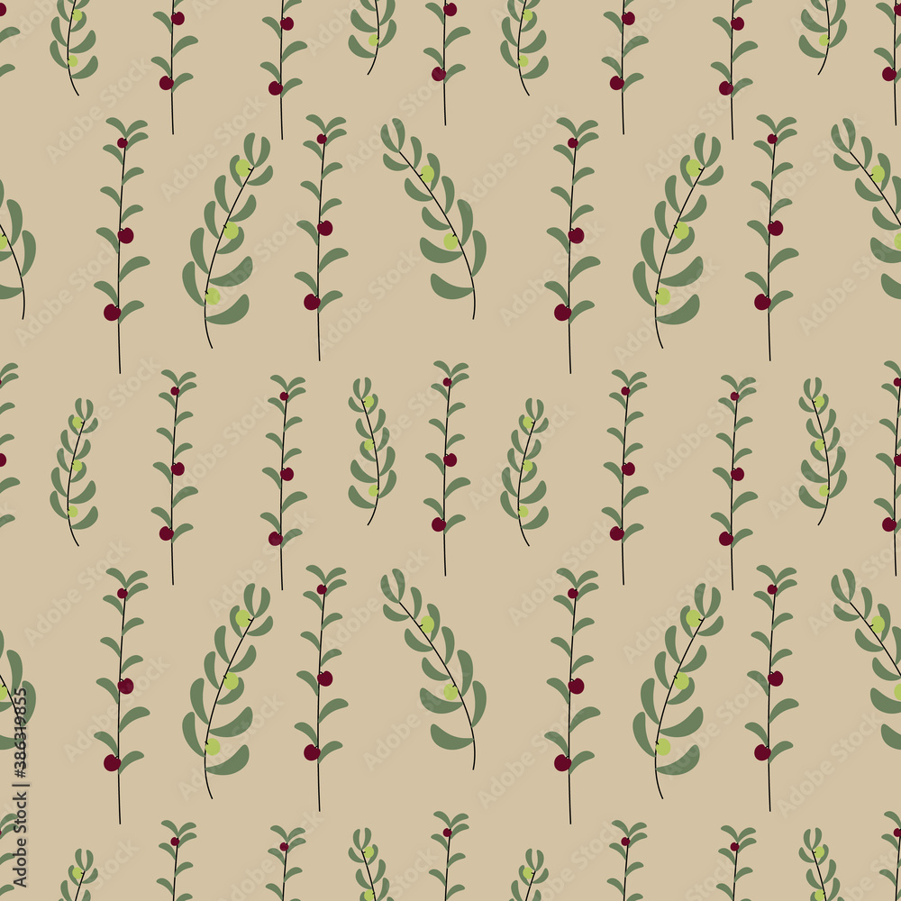 Floral autumn seamless pattern.Great for crapbbooking,wrapping paper,textile,fabric,ceramic motifs.