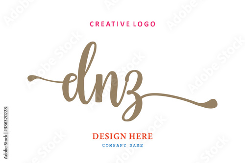 simple DNZ letter arrangement logo is easy to understand, simple and authoritative