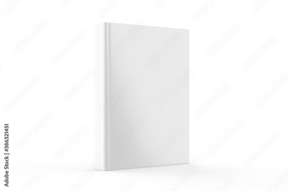 Hardcover canvas book mock-Up on isolated white background, ready for design presentation, 3d illustration Hardcover canvas book mock-Up on isolated white background, ready for design presentation, 3d illustration
