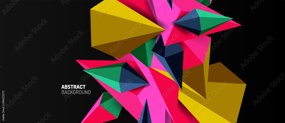 3d low poly abstract shape background vector illustration 3d low poly abstract shape background vector illustration