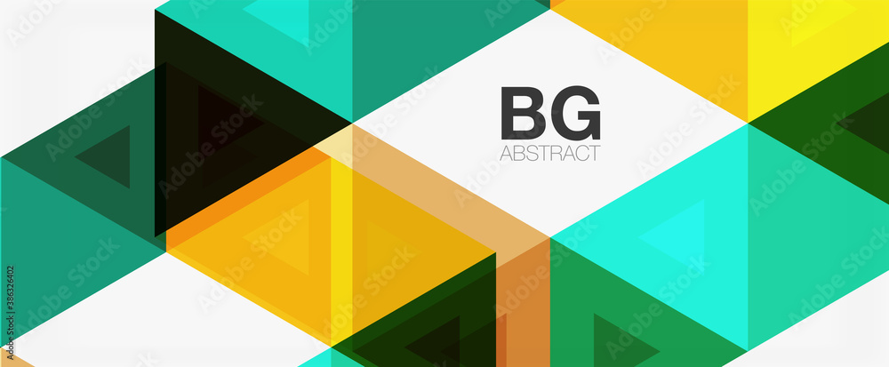 Mosaic triangle pattern abstract background for cover, banner, flyer and poster and other template Mosaic triangle pattern abstract background for cover, banner, flyer and poster and other template