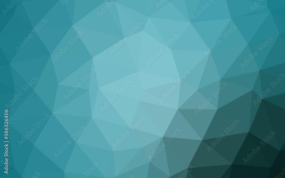 Light BLUE vector triangle mosaic cover. Light BLUE vector triangle mosaic cover.