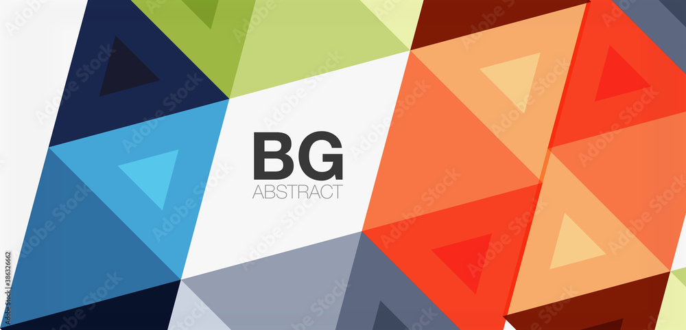 Mosaic triangle pattern abstract background for cover, banner, flyer and poster and other template Mosaic triangle pattern abstract background for cover, banner, flyer and poster and other template