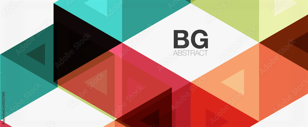 Mosaic triangle pattern abstract background for cover, banner, flyer and poster and other template Mosaic triangle pattern abstract background for cover, banner, flyer and poster and other template