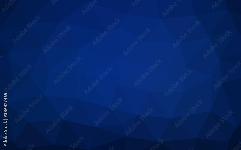 Dark BLUE vector low poly texture. Dark BLUE vector low poly texture.