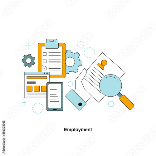 Employment concept illustration