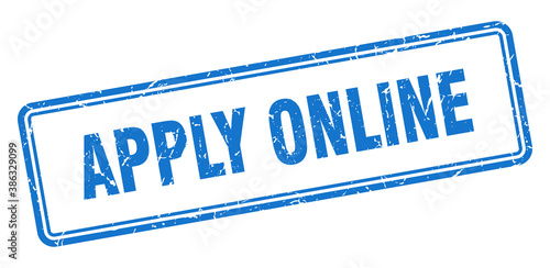 apply online stamp. square grunge sign on white background