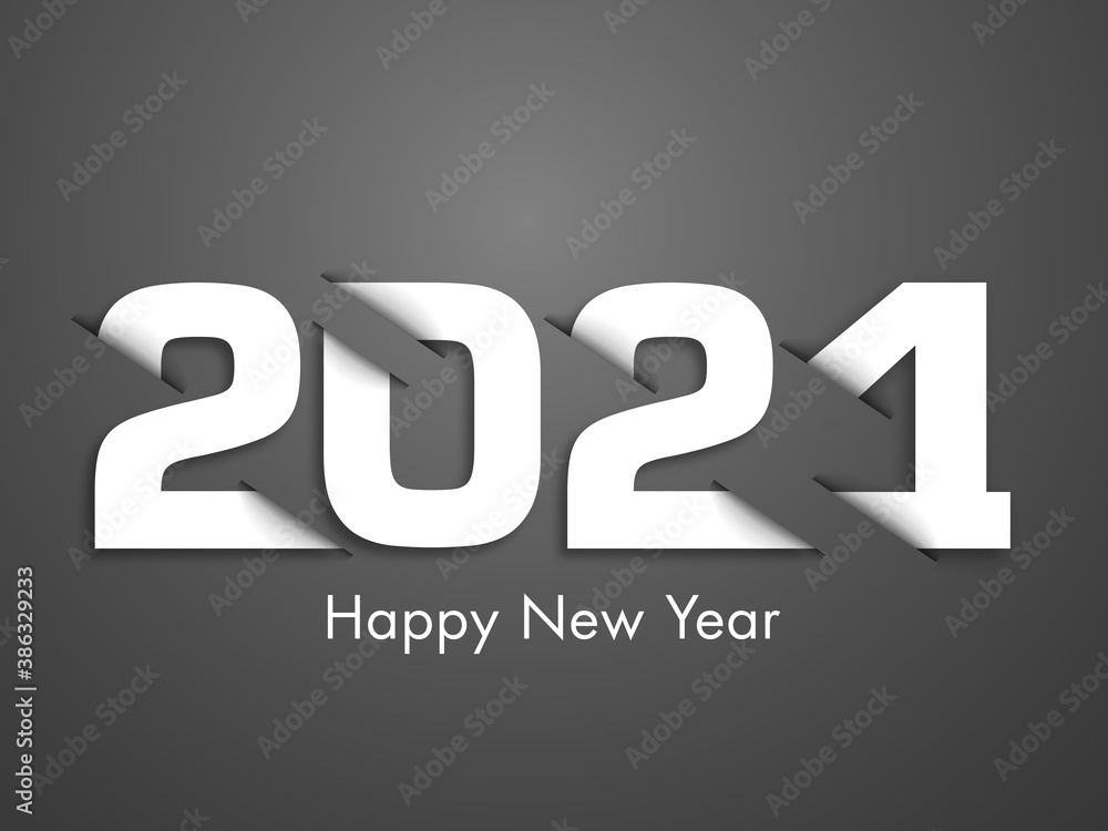 Happy new year 2021 Text Design vector. Happy new year 2021 Text Design vector.