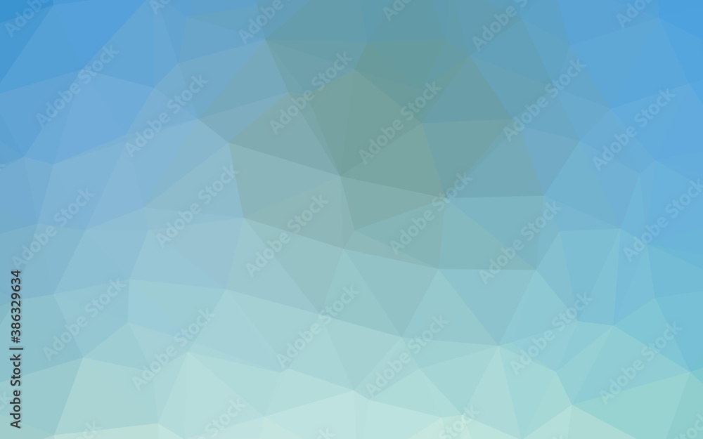 Light BLUE vector low poly cover. Light BLUE vector low poly cover.