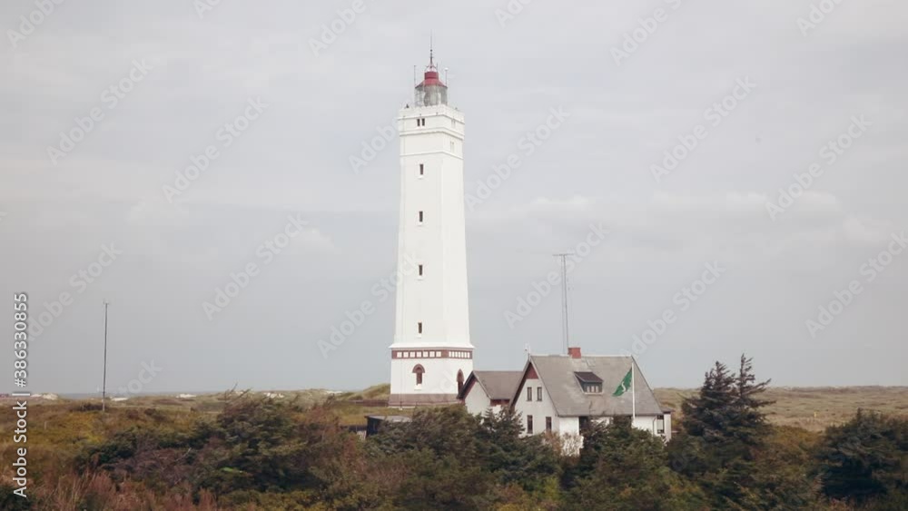 Blåvandshuk Fyr, the most western lighthouse of Denmark